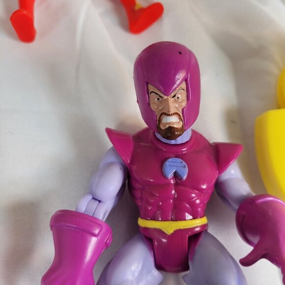 FANTASTIC FOUR Figure Lot of 6 NEAR MINT Human Torch Mr Fantastic Moleman Doom - Picture 11 of 14